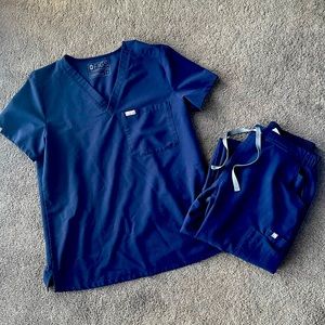 Navy figs scrubs
